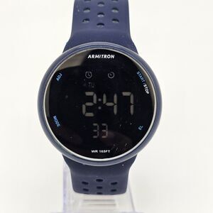 Armitron Men's Digital Watch 43mm Dark Blue‎ Case Dark Blue Gray Plastic Bands